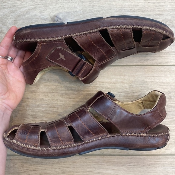 Pikolinos Tarifa Men\'s Sandals Brown Leather Gorpcore Casual Classic 42 8.5 main image 9